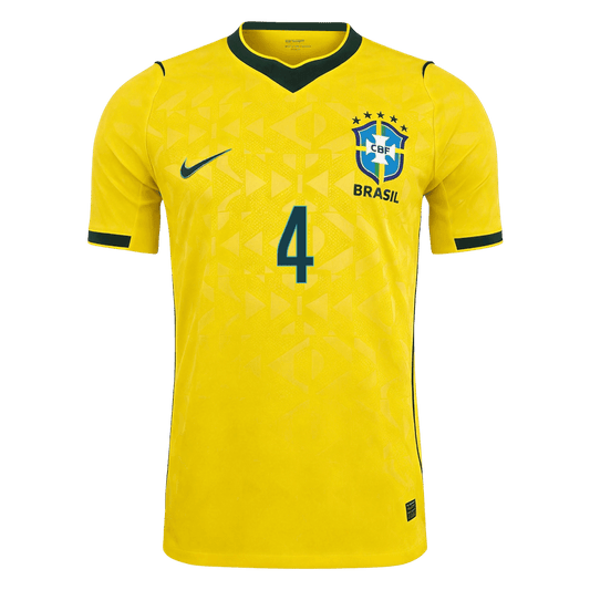 Koszulka piłkarska w wersji zawodniczej Brazylia Mundial 2026 domowa MARQUINHOS #4