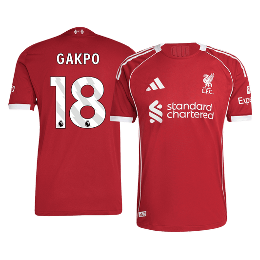 Koszulka piłkarska w wersji zawodniczej Liverpool 2025/26 domowa GAKPO #18