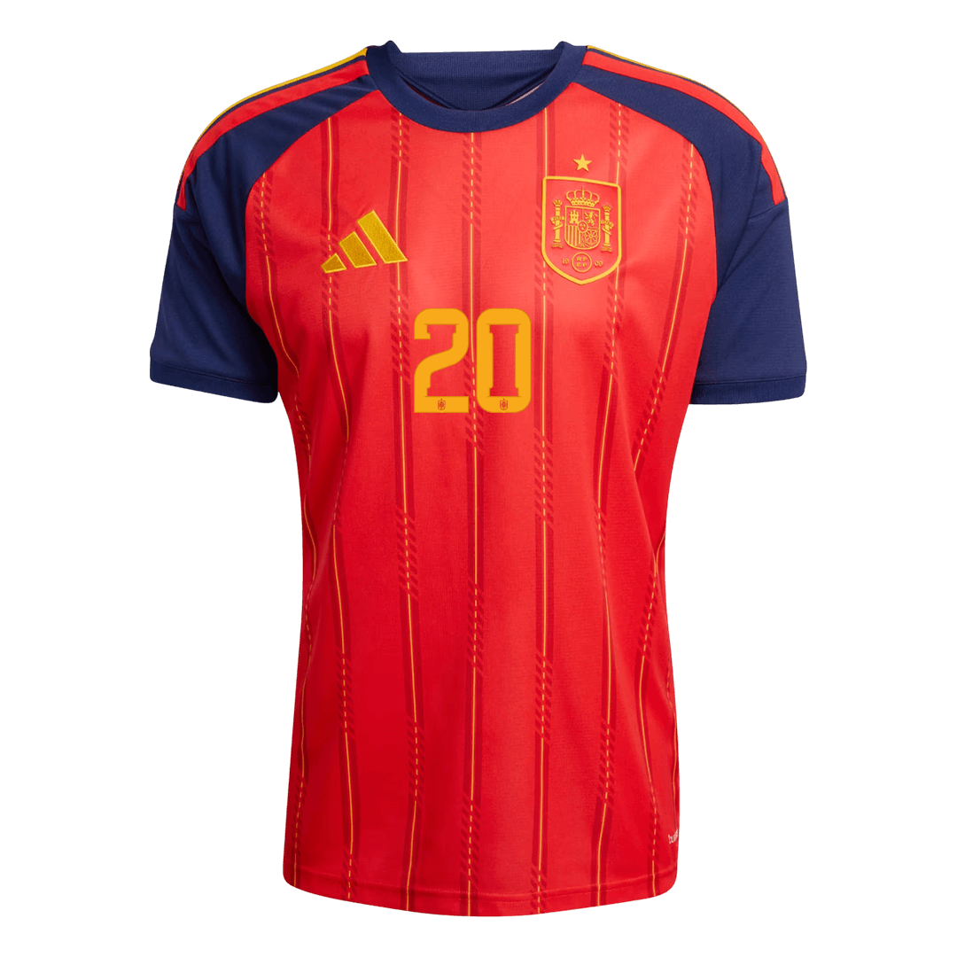 Koszulka piłkarska Hiszpania Mundial 2026 domowa PEDRI #20