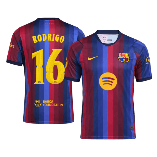 Koszulka piłkarska FC Barcelona UCL 2026/27 domowa RODRIGO #16