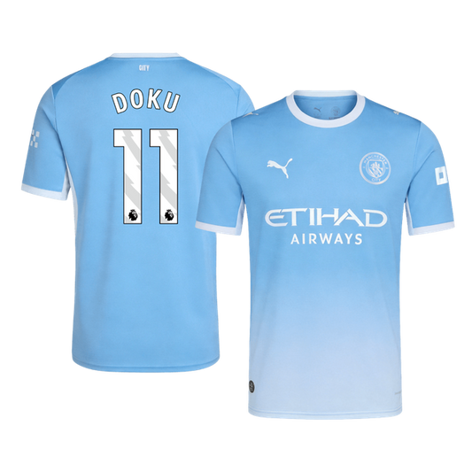 Koszulka piłkarska Manchester City 2026/27 domowa DOKU #11