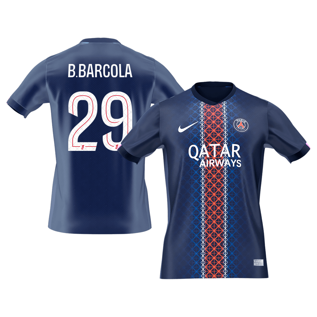 Koszulka piłkarska PSG 2025/26 domowa B.BARCOLA #29 [Premium]