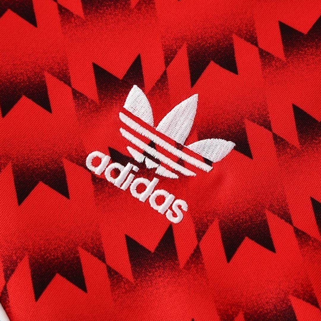 Męski dres treningowy Manchester United 2025/26 czerwono-czarny