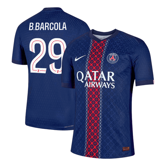 Koszulka piłkarska w wersji zawodniczej PSG 2025/26 domowa B.BARCOLA #29