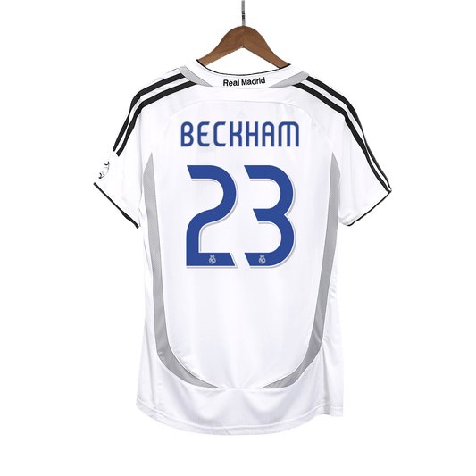 Koszulka piłkarska retro Real Madryt 2006/07 domowa BECKHAM #23