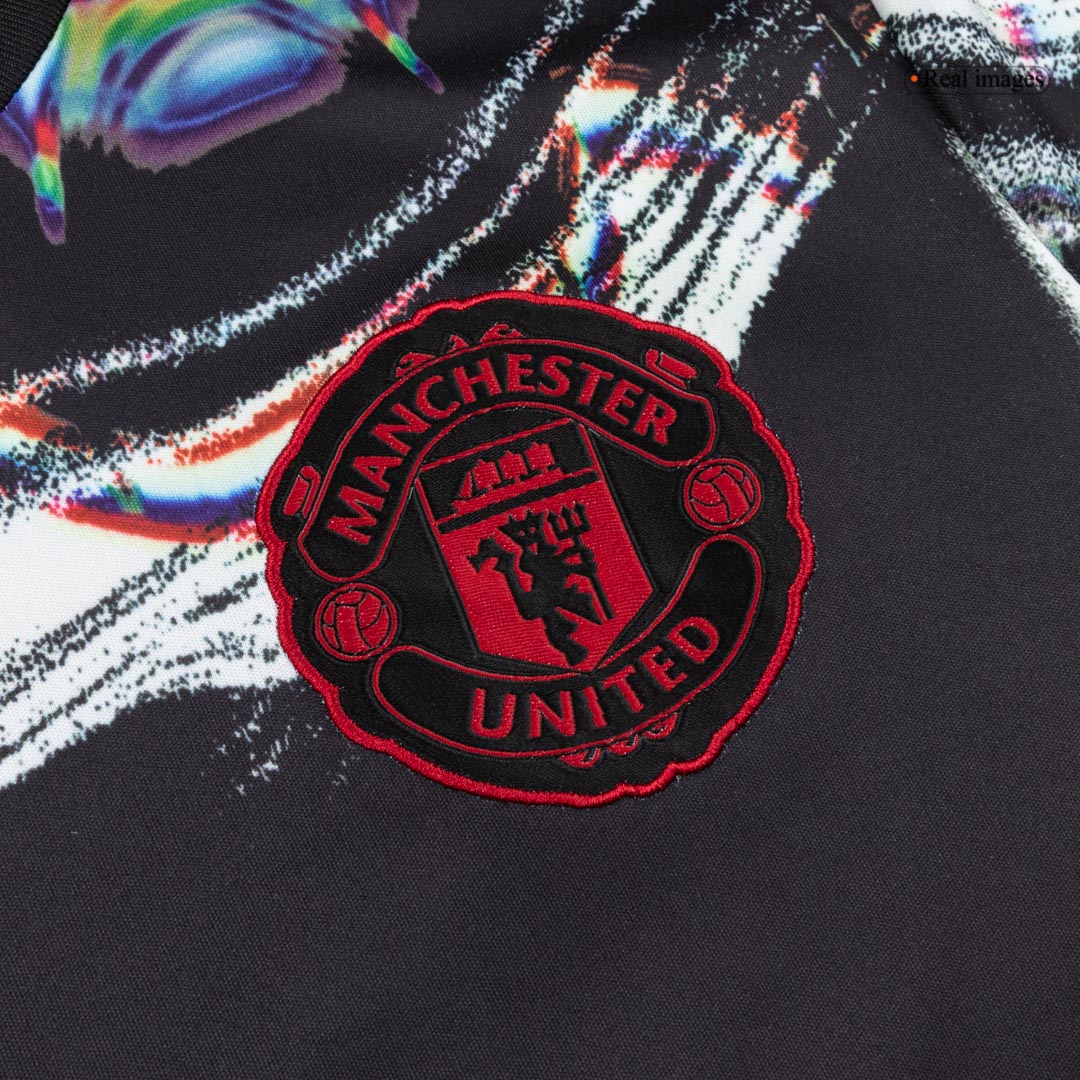 Koszulka piłkarska z długim rękawem Manchester United 2025/26 przedmeczowa
