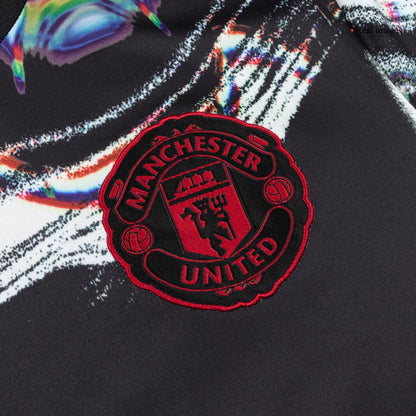 Koszulka piłkarska z długim rękawem Manchester United 2025/26 przedmeczowa