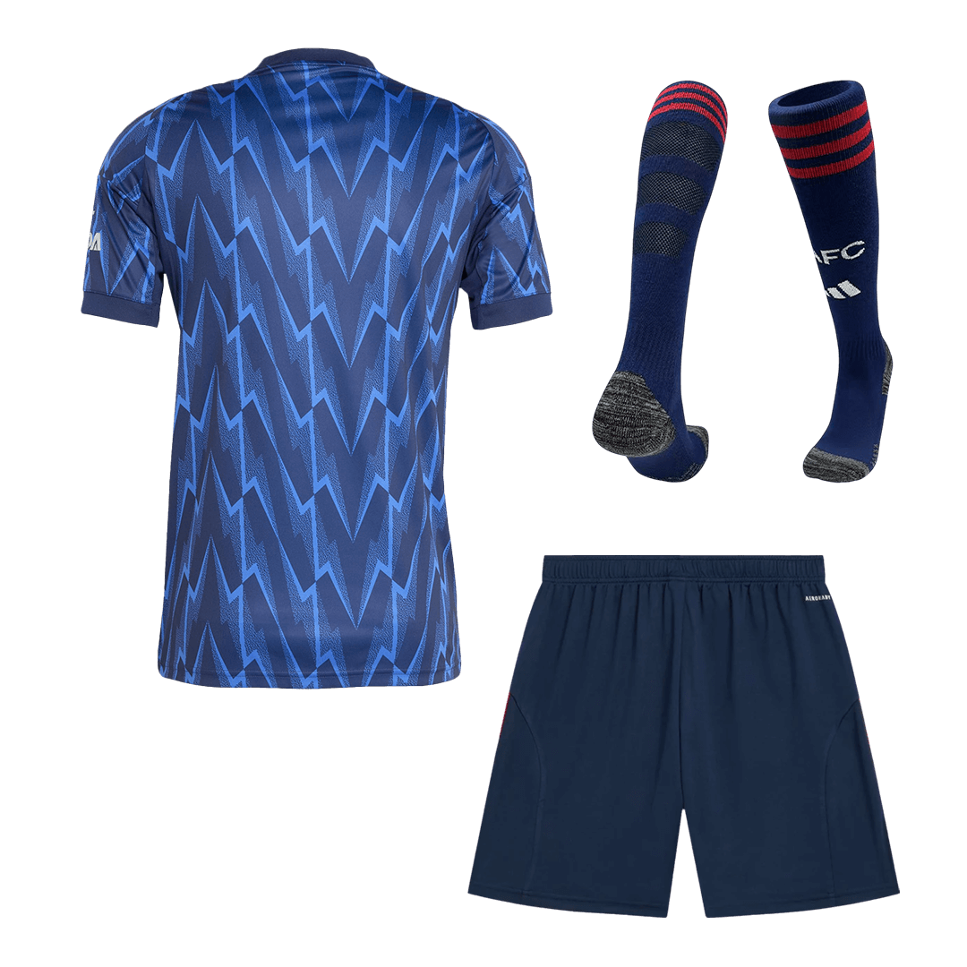 Męski pełny zestaw piłkarski Arsenal 2025/26 wyjazdowy - Kibula