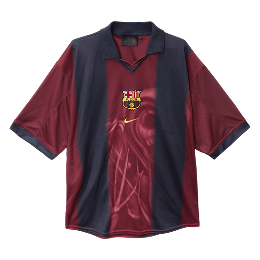 Koszulka piłkarska retro FC Barcelona CJ 2000/01 domowa - Kibula