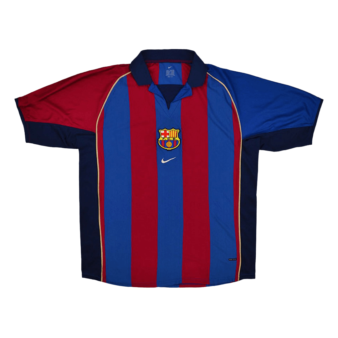 Koszulka piłkarska retro FC Barcelona 2001/02 domowa - Kibula