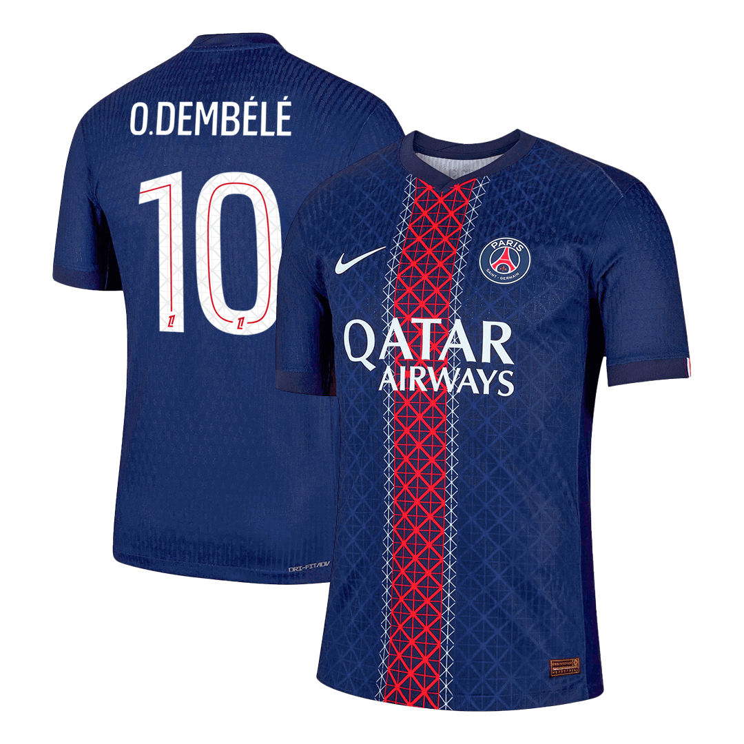 Koszulka piłkarska w wersji zawodniczej PSG 2025/26 domowa O.DEMBÉLÉ #10