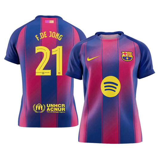 Koszulka piłkarska FC Barcelona UCL 2025/26 domowa F.DE JONG #21