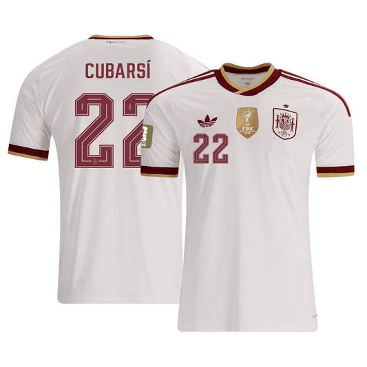 Koszulka piłkarska Hiszpania Mundial 2026 wyjazdowa Champion Edition CUBARSÍ #22