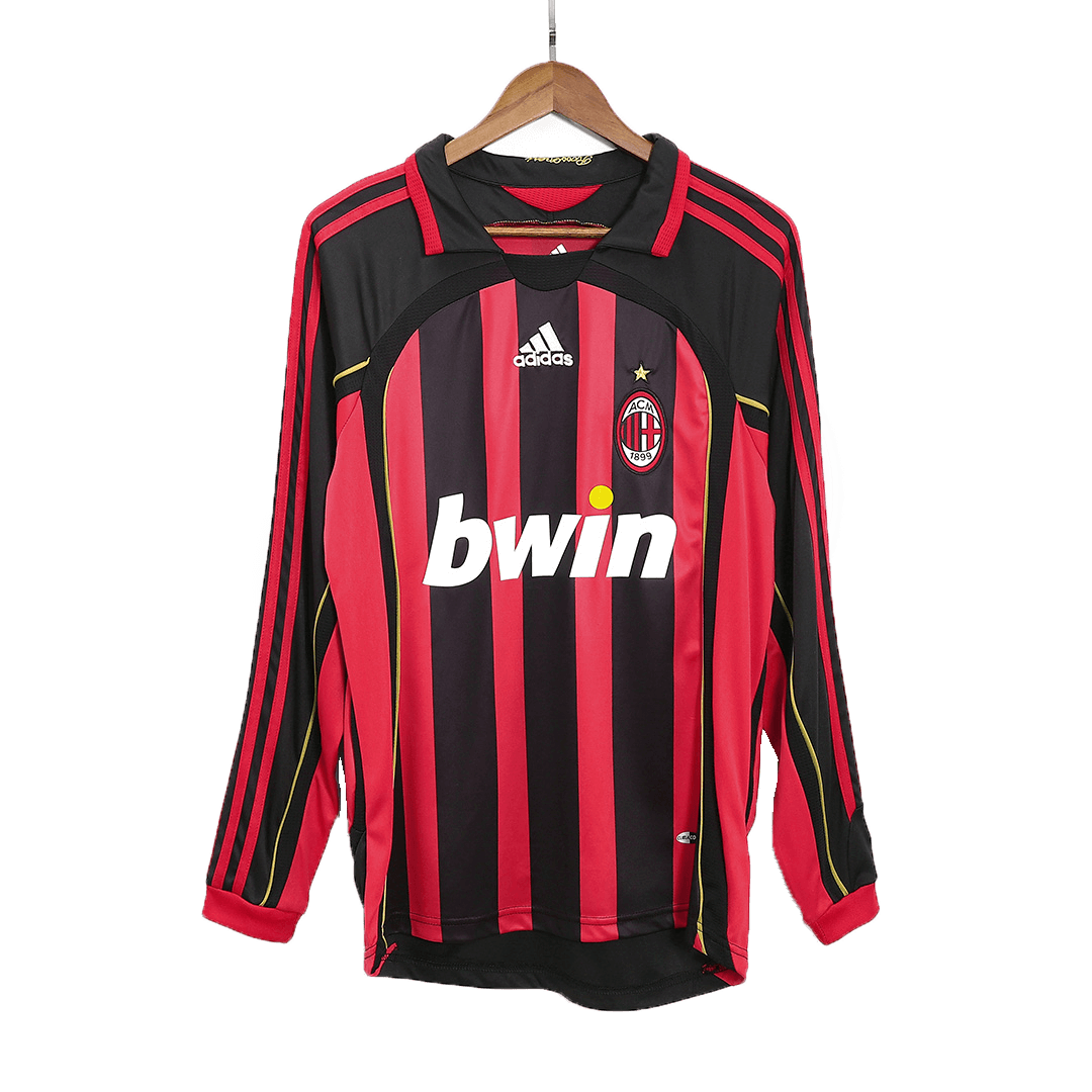 Koszulka piłkarska retro z długim rękawem AC Milan 2006/07 domowa RONALDO #99 - Kibula
