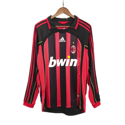 Koszulka piłkarska retro z długim rękawem AC Milan 2006/07 domowa RONALDO #99 - Kibula