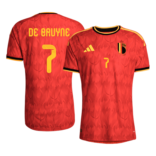 Koszulka piłkarska w wersji zawodniczej Belgia Mundial 2026 domowa DE BRUYNE #7