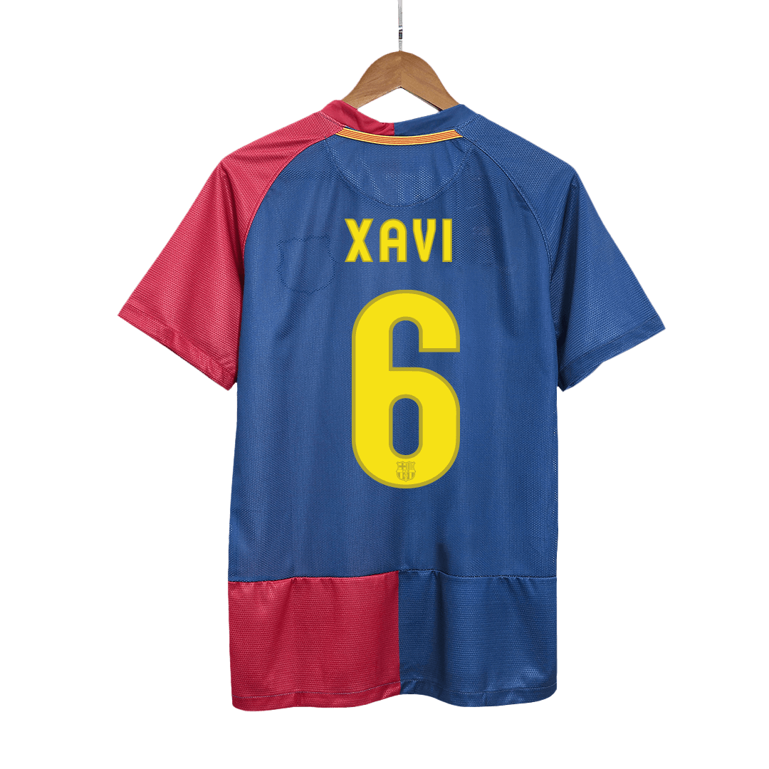 Koszulka piłkarska retro FC Barcelona UCL Final UCL 2008/09 domowa XAVI #6 - Kibula