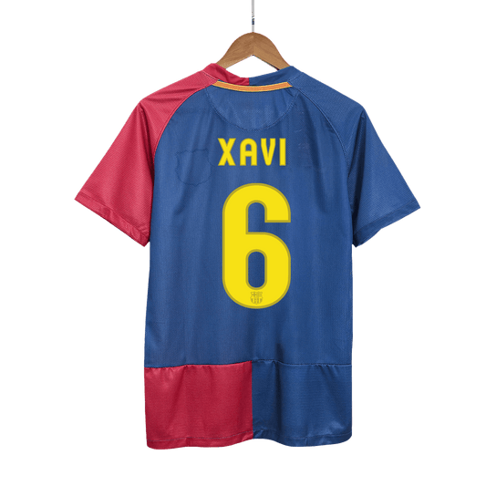 Koszulka piłkarska retro FC Barcelona UCL Final UCL 2008/09 domowa XAVI #6 - Kibula