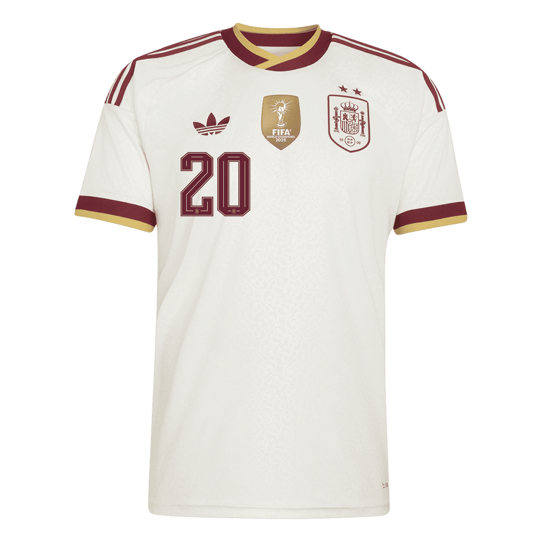 Koszulka piłkarska Hiszpania Mundial 2026 wyjazdowa Champion Edition PEDRI #20