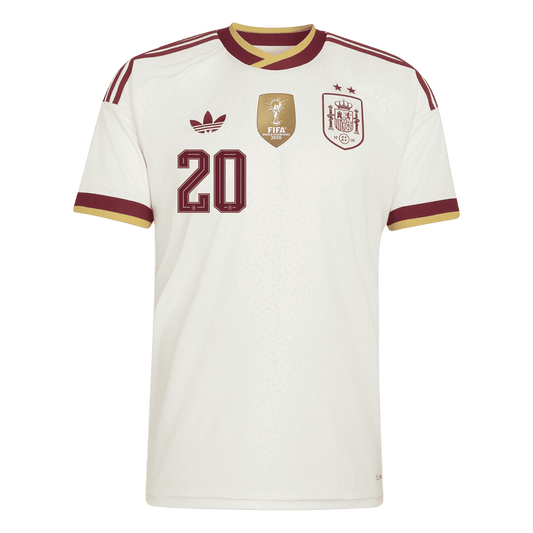Koszulka piłkarska Hiszpania Mundial 2026 wyjazdowa Champion Edition PEDRI #20