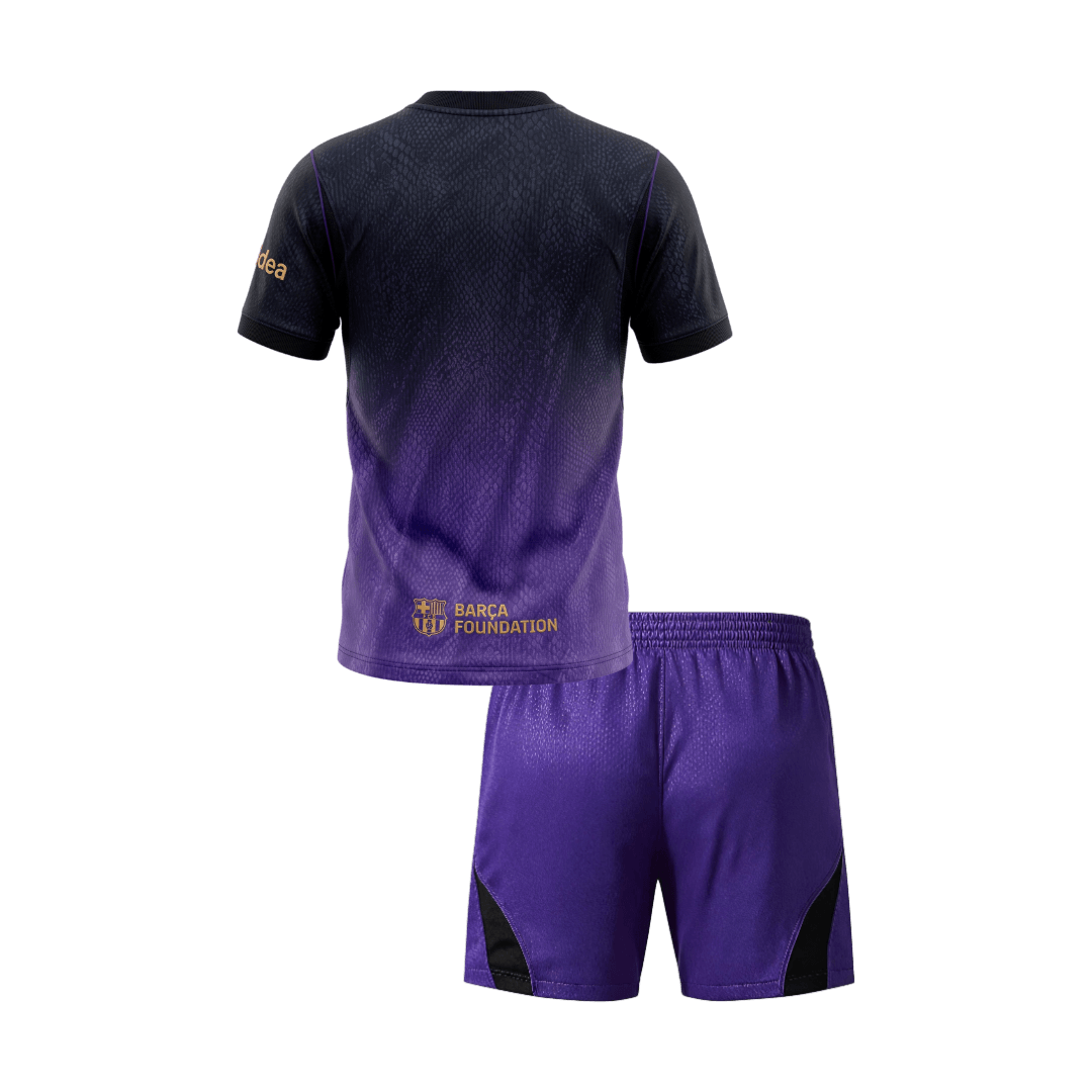 Dziecięcy zestaw piłkarski FC Barcelona 2026/27 wyjazdowa