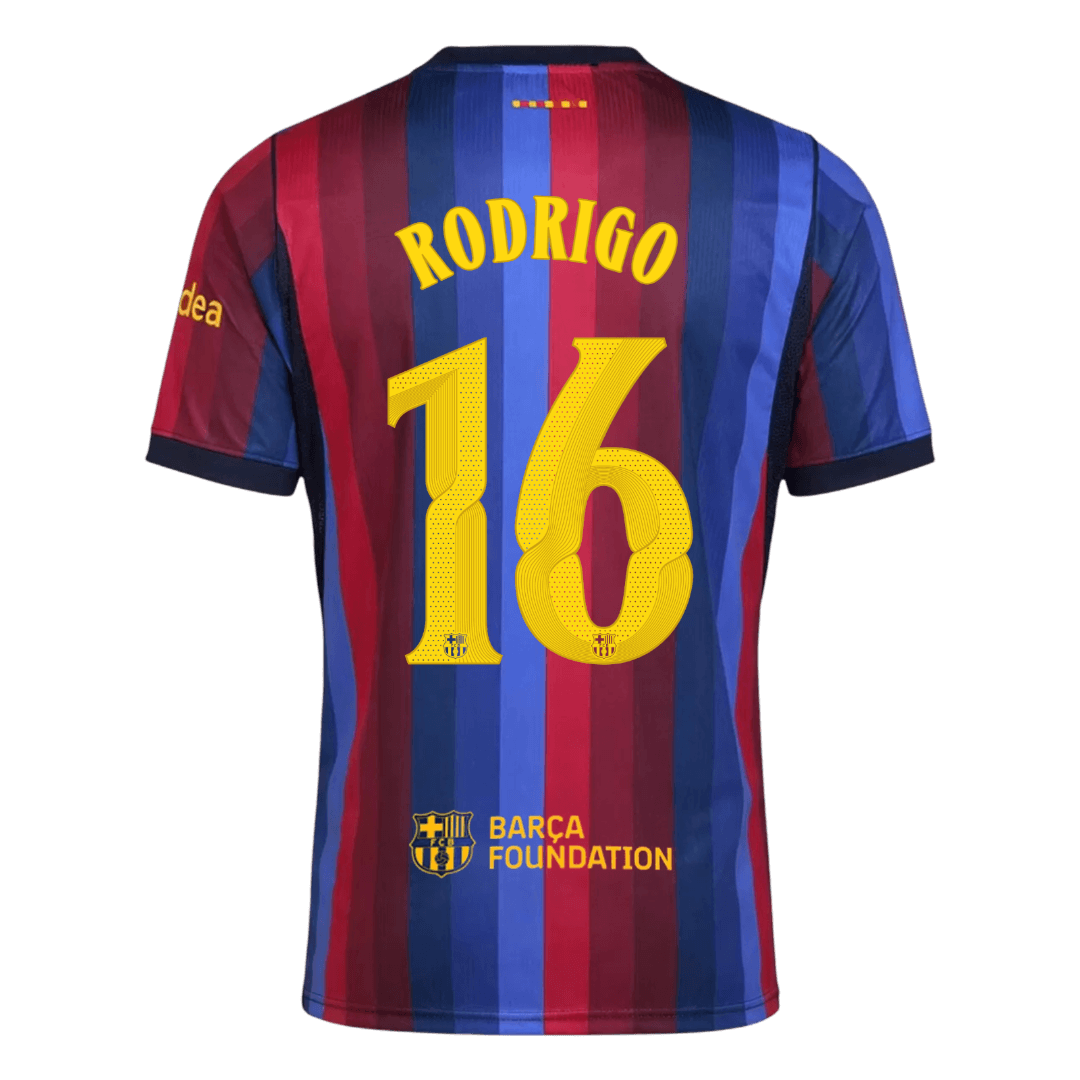 Koszulka piłkarska FC Barcelona UCL 2026/27 domowa RODRIGO #16