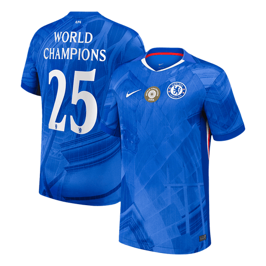 Koszulka piłkarska Chelsea 2025/26 domowa CHAMPIONS with chest badge WORLD CHAMPIONS #25