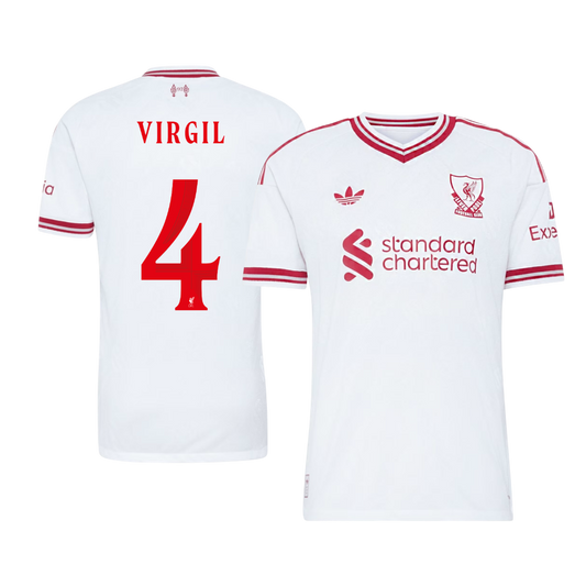 Koszulka piłkarska w wersji zawodniczej Liverpool UCL 2026/27 wyjazdowa VIRGIL #4