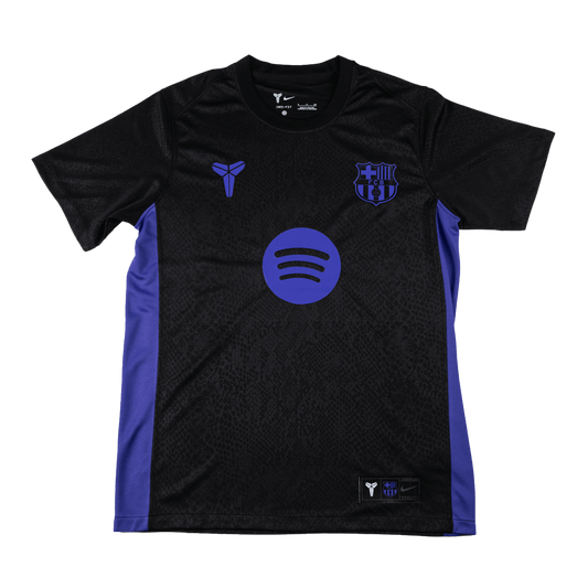 Koszulka piłkarska FC Barcelona 2025/26 przedmeczowa czarna - Kibula