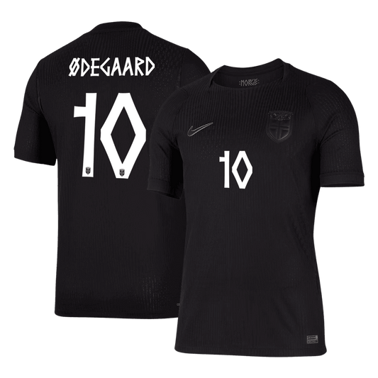 Koszulka piłkarska w wersji zawodniczej Norwegia Mundial 2026 wyjazdowa ØDEGAARD #10