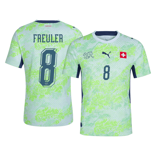 Koszulka piłkarska w wersji zawodniczej Szwajcaria Mundial 2026 wyjazdowa REULER #8
