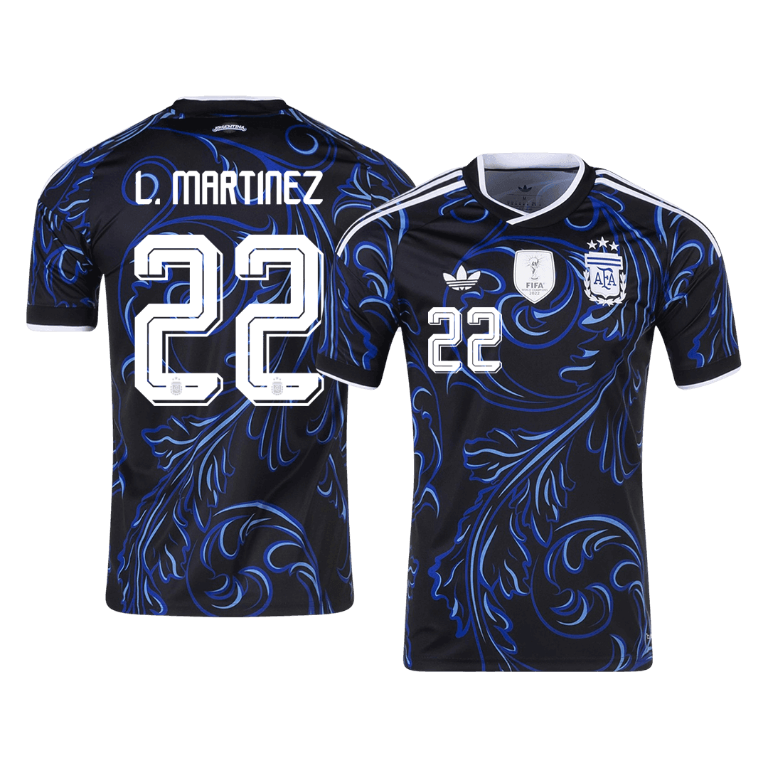 Koszulka piłkarska Argentyna Mundial 2026 wyjazdowa L. MARTINEZ #22