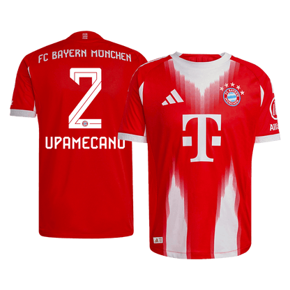 Koszulka piłkarska w wersji zawodniczej Bayern Monachium 2025/26 domowa UPAMECANO #2 - Kibula