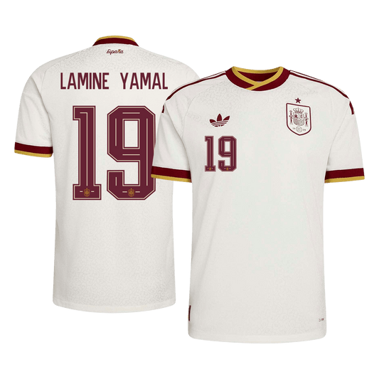 Koszulka piłkarska w wersji zawodniczej Hiszpania Mundial 2026 wyjazdowa LAMINE YAMAL #19