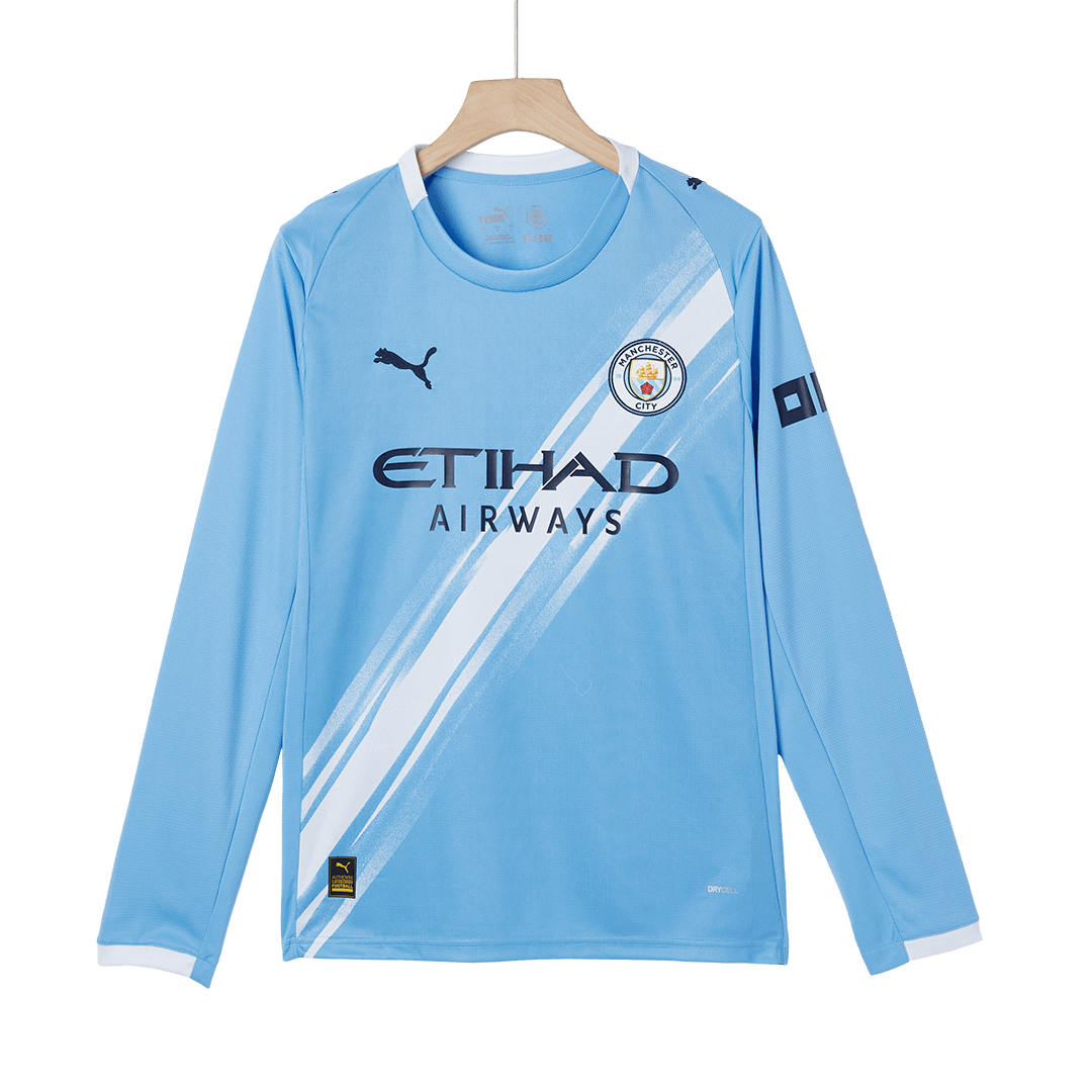 Koszulka piłkarska z długim rękawem Manchester City 2025/26 domowa