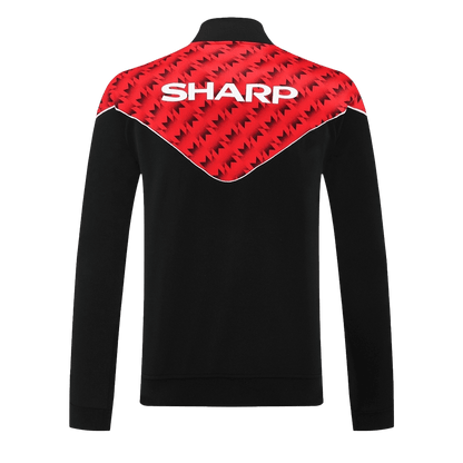 Męski dres treningowy Manchester United 2025/26 czerwono-czarny