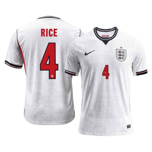 Koszulka piłkarska w wersji zawodniczej Anglia Mundial 2026 domowa RICE #4