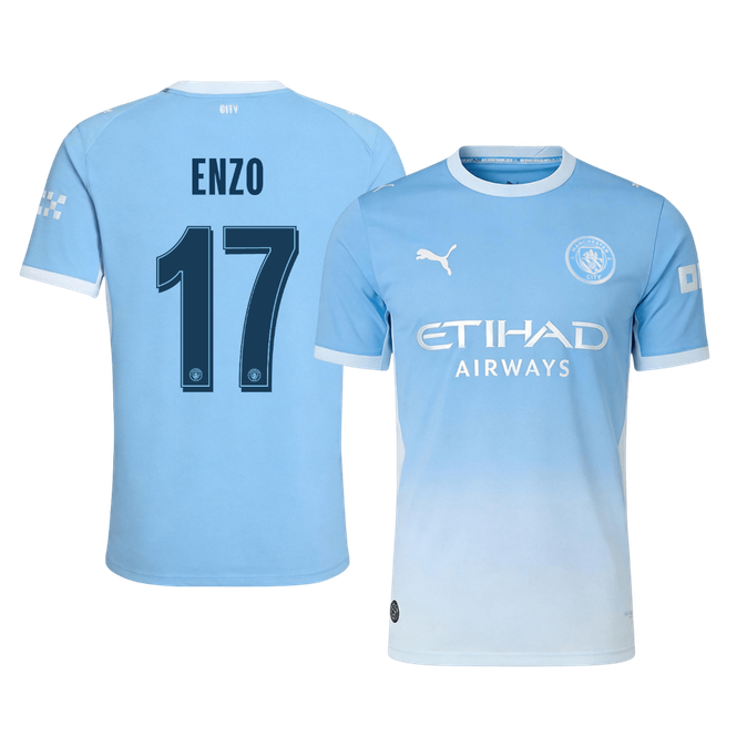 Koszulka piłkarska w wersji zawodniczej Manchester City UCL 2026/27 domowa ENZO #17