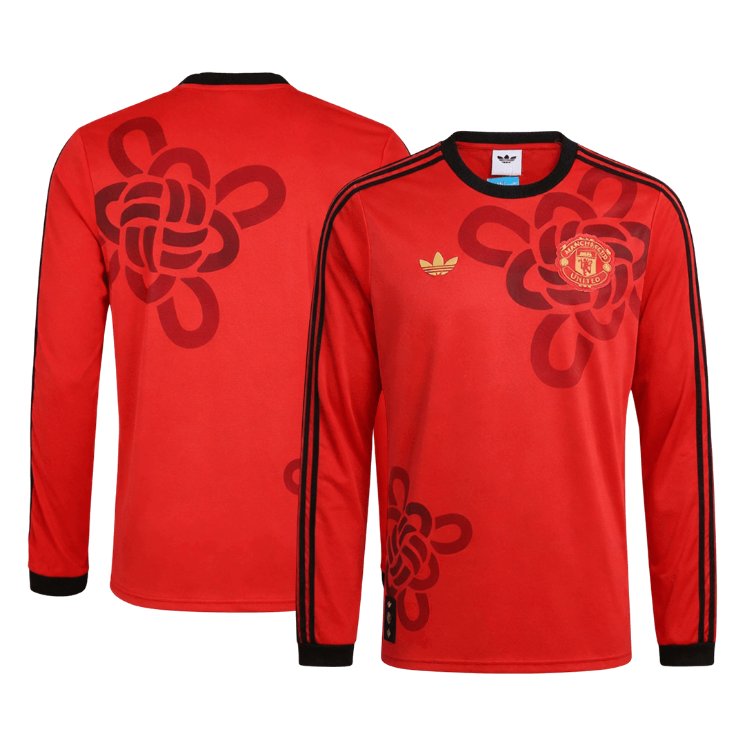 Koszulka piłkarska z długim rękawem Manchester United CNY 2025/26