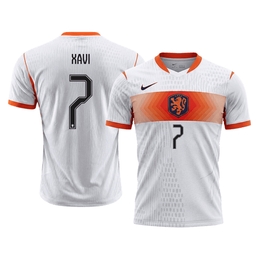 Koszulka piłkarska w wersji zawodniczej Holandia Mundial 2026 wyjazdowa XAVI #7