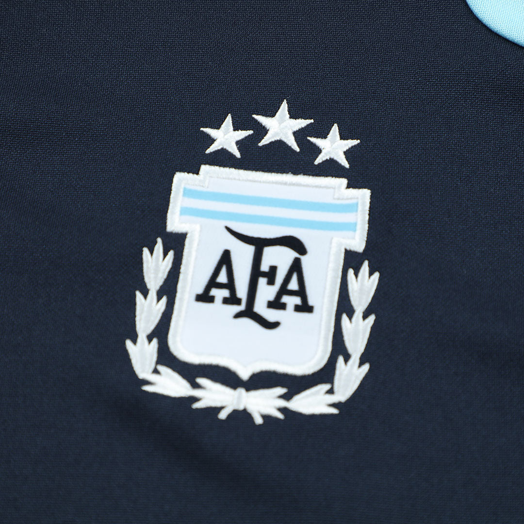 Męski dres treningowy z bluzą rozpinaną Argentyna 2026 granatowy