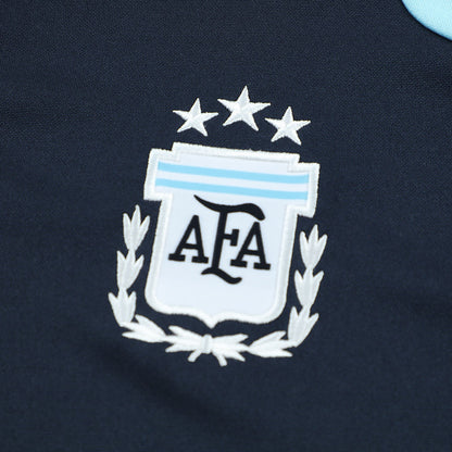 Męski dres treningowy z bluzą rozpinaną Argentyna 2026 granatowy