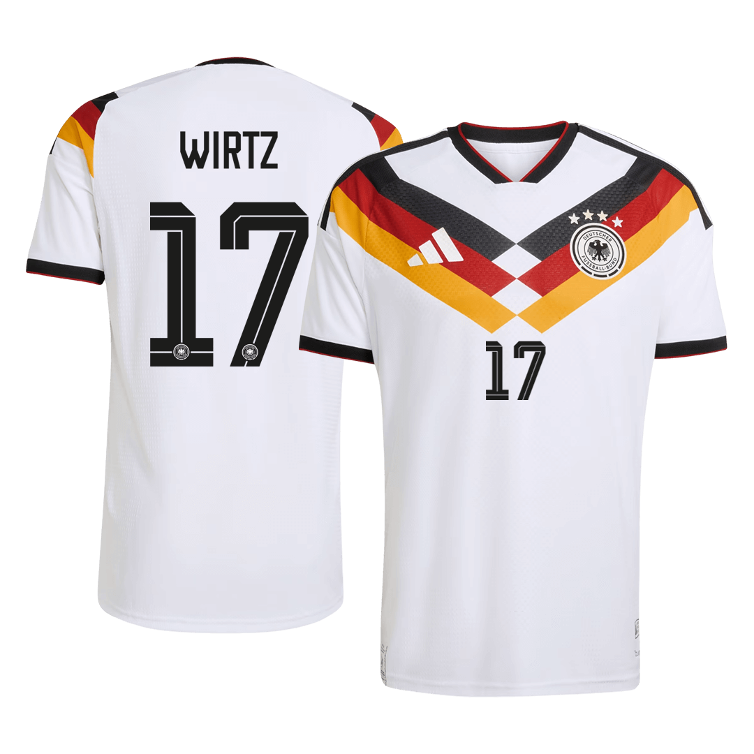 Koszulka piłkarska w wersji zawodniczej Niemcy Mundial 2026 domowa WIRTZ #17