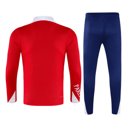 Męski dres treningowy z bluzą rozpinaną PSG 2025/26 czerwony