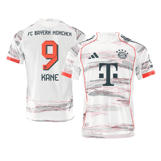Koszulka piłkarska w wersji zawodniczej Bayern Monachium 2025/26 wyjazdowa KANE #9 - Kibula