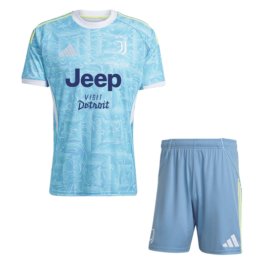 Męski zestaw piłkarski Juventus 2025/26 wyjazdowy - Kibula
