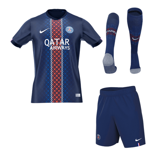 Męski pełny zestaw piłkarski PSG 2025/26 domowy
