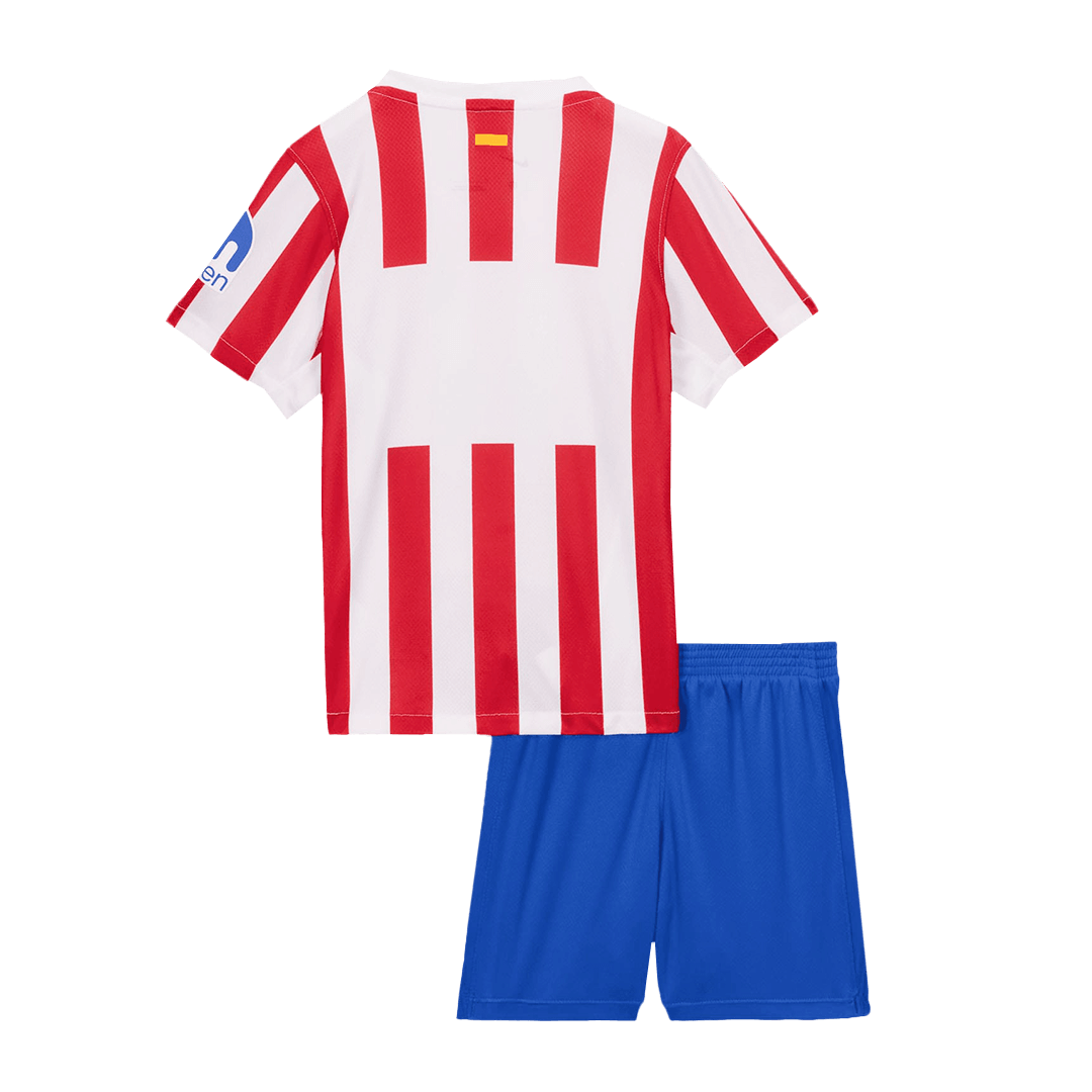Dziecięcy zestaw piłkarski Atlético Madryt 2025/26 domowy