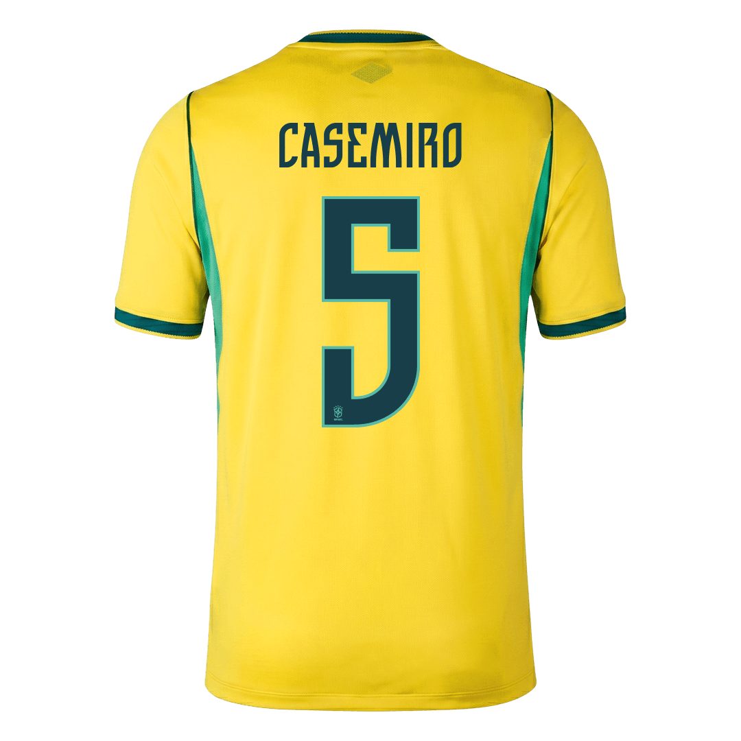 Koszulka piłkarska Brazylia Mundial 2026 domowa CASEMIRO #5