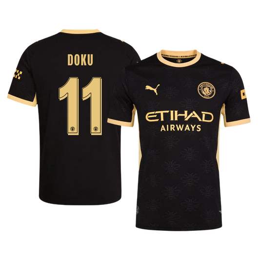 Koszulka piłkarska w wersji zawodniczej Manchester City UCL 2026/27 wyjazdowa DOKU #11